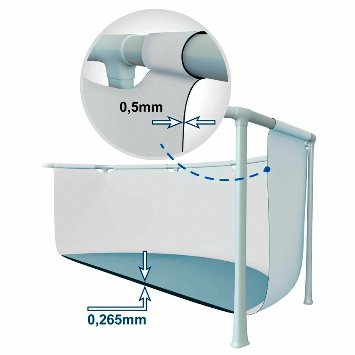 Baseins Noņemams Intex Prism Frame 305 x 76 cm 4485 L Apaļa
